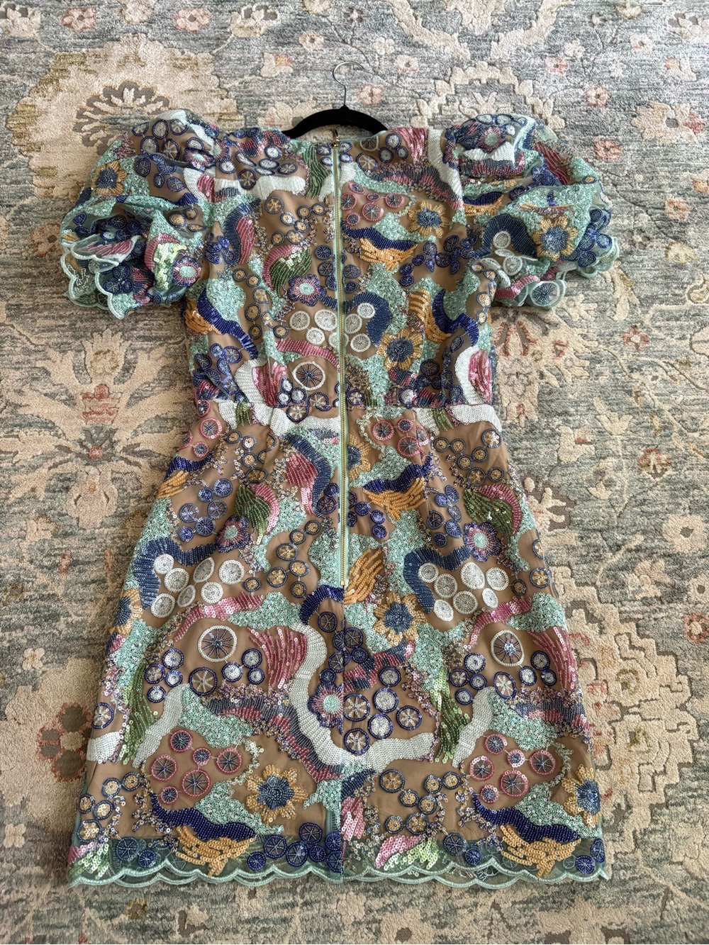 Elliatt Multicolor Embroidered Mini Dress - Pastel Mix - Picture 2 of 4